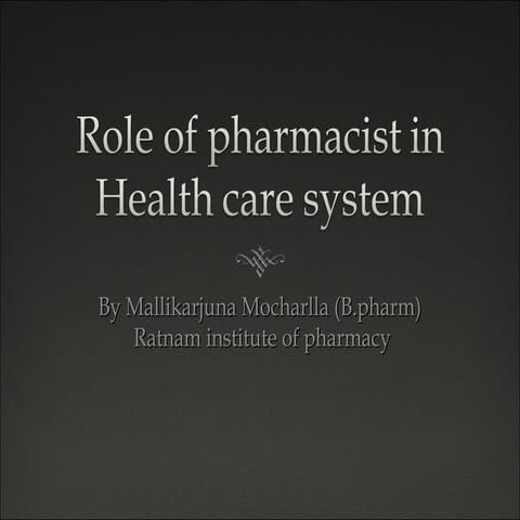 Role of Pharmacist in healthcare system_Pharmacistday_Proud to be a ...