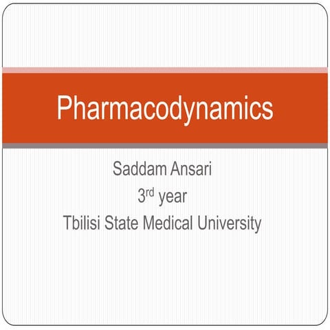 Pharmacodynamics