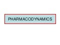 Pharmacodynamics PPT
