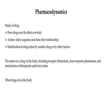 Pharmacodynamics