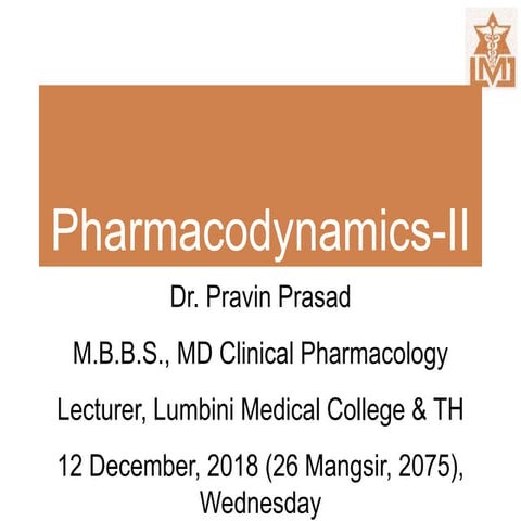 Pharmacodynamics part 2