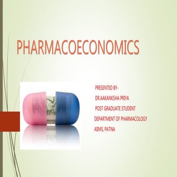 Pharmacoeconomics ii