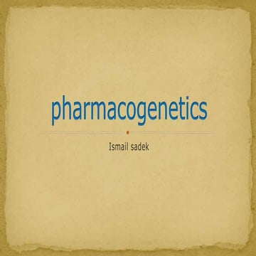 Pharmacogenetics of antipsychotic and antidepressent