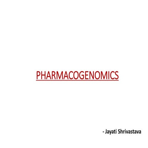 Pharmacogenomics