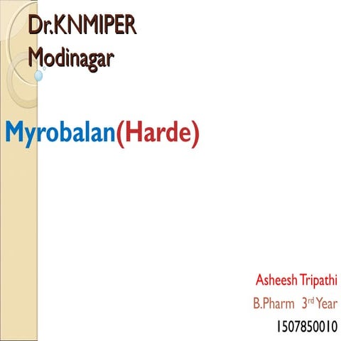 Pharmacognosy asheesh tripathi