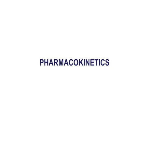 PHARMA-PHARMACOKINETICS