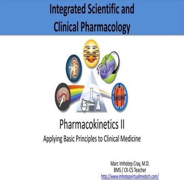 Pharmacokinetics II: Basic Concepts and Drug Clearance