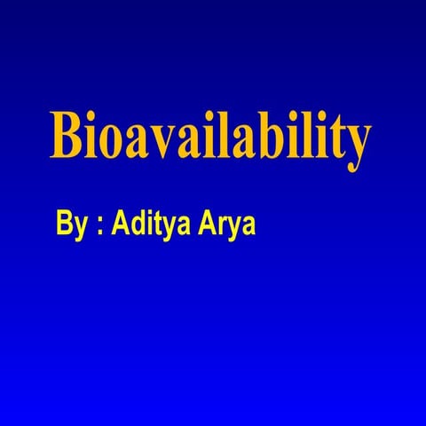 pharmacology bioavailability of drug .ppt