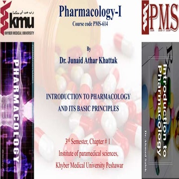 Pharmacology 1st Chapter Pptx Kmu Peshawar Pptx
