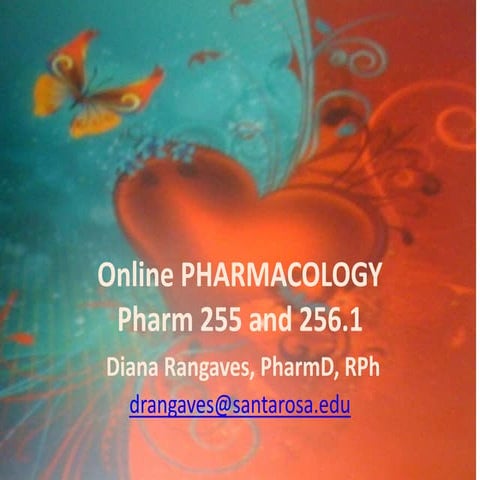 Pharmacology courses online 