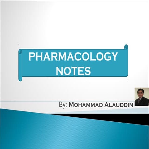 Pharmacology notes