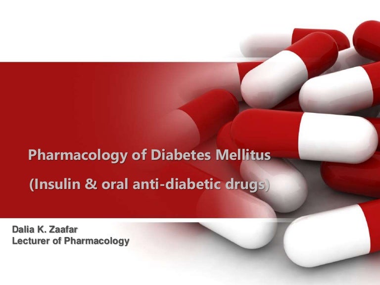 Pharmacology of diabetes mellitus