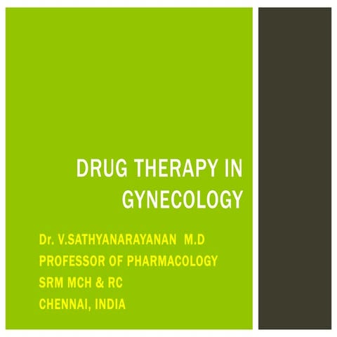 Pharmacology of  gynecology satya