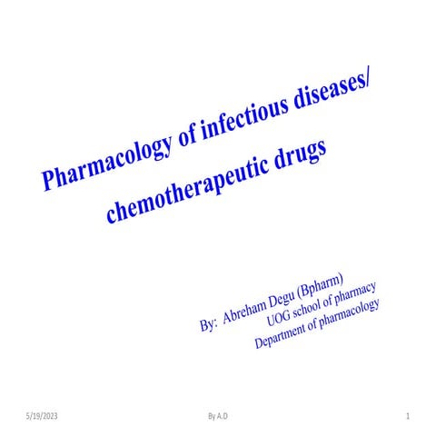 Pharmacology of infectious diseases- chemotherapy .pdf