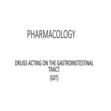 PHARMACOLOGY POWER POINT Gastrointestinal.pdf