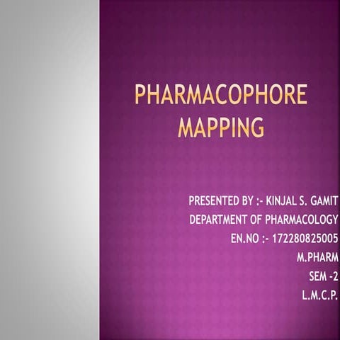Pharmacophore mapping 