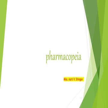 Pharmacopoeia