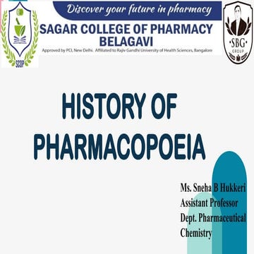 Pharmacopoeia Editions Pharmaceutics-I.pptx