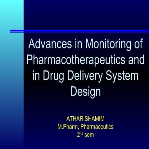 Pharmacotherapeutics