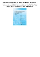 Pharmacotherapeutics For Nurse Practitioner Prescribers Pdf