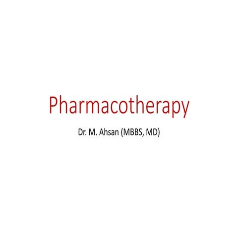 Pharmacotherapy