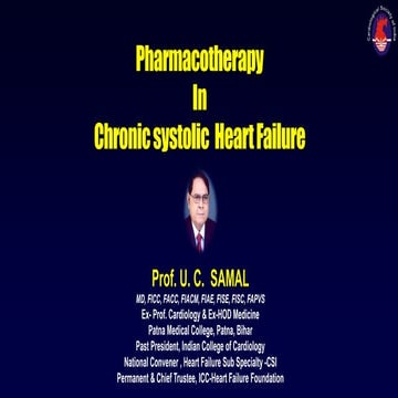 Pharmacotherapy in Chronical Systolic Heart Failure