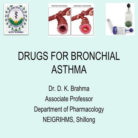 Drugs for Bronchial Asthma | PPTX