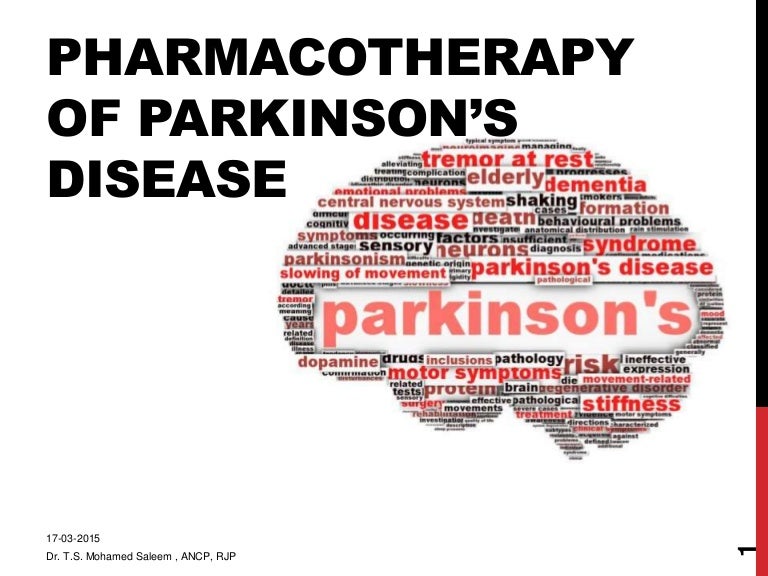 Pharmacotherapy of parkinson disease