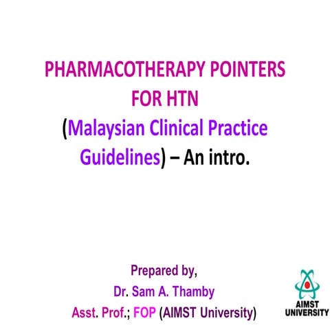 PHARMACOTHERAPY POINTERS FOR HTN (MALAYSIAN CPGs).pdf