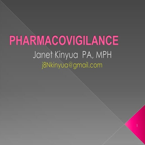 Pharmacovigilance