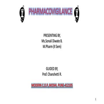 Pharmacovigilance