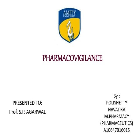 Pharmacovigilance
