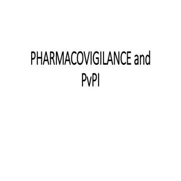 Pharmacovigilance