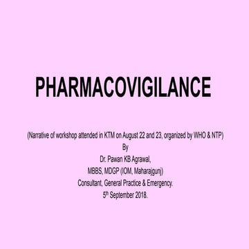 Pharmacovigilance