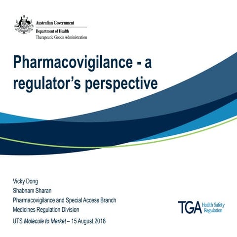 Presentation: Pharmacovigilance – a regulator’s perspective 