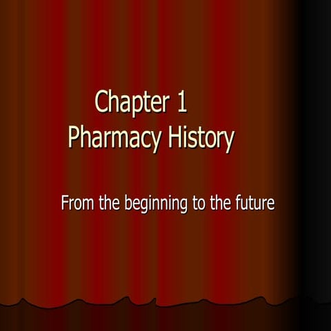 Pharmacy History