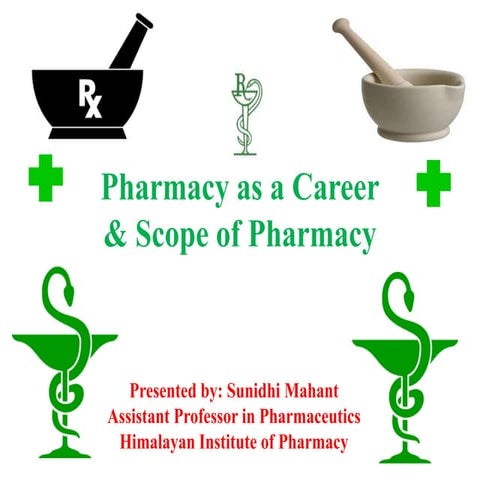 Pharmacy as a career