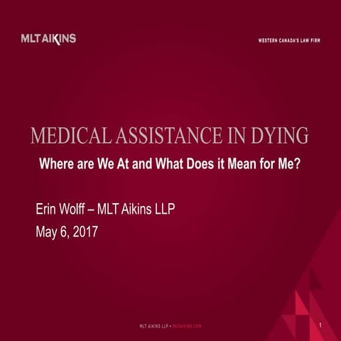 Medical Assistance in Dying 