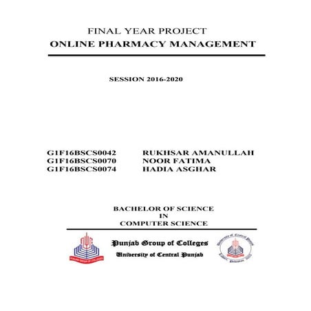 Pharmacy management system fyp documentation