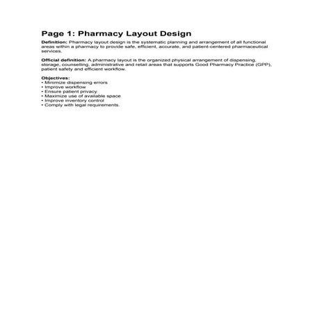 Pharmacy layout design | PPTX