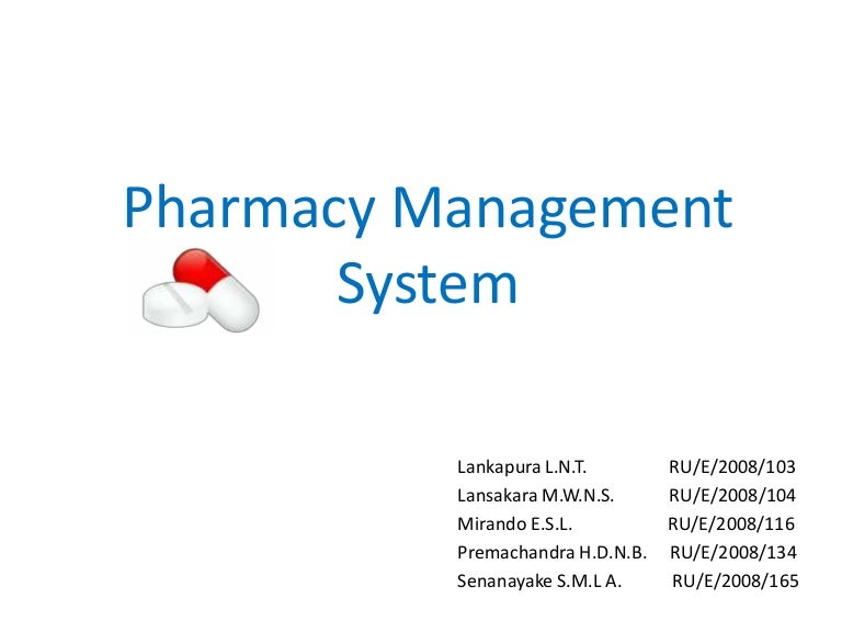 literature review on pharmacy management system