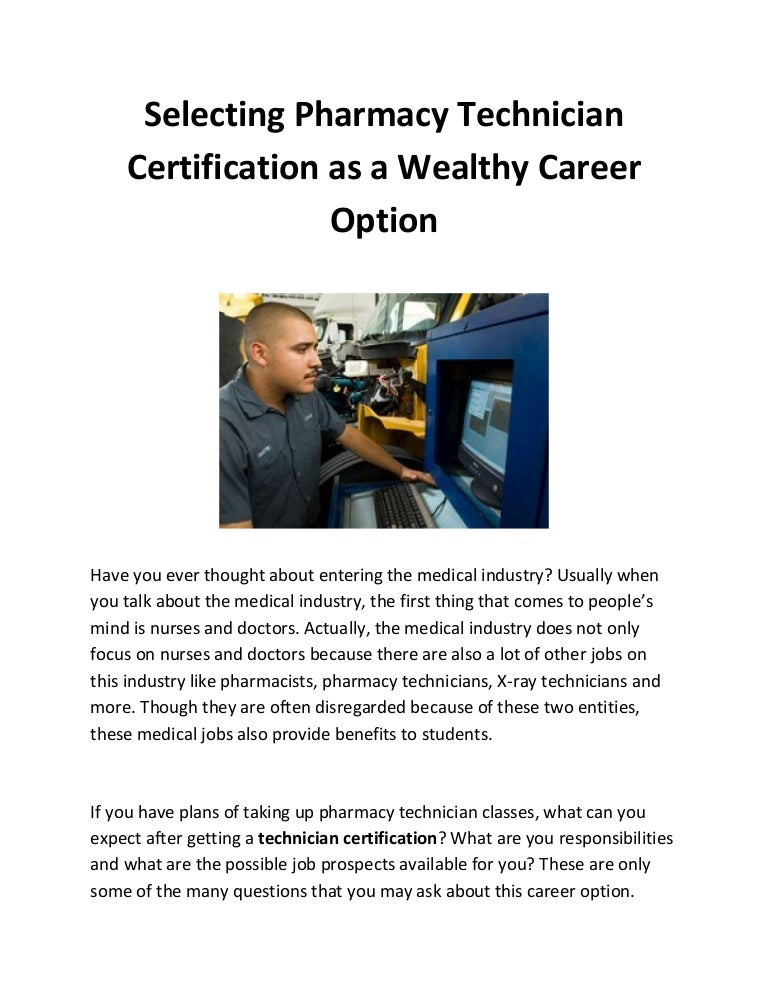 How Important to Determine the Exact Pharmacy Technician Salary