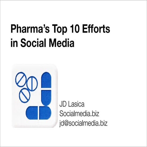 Top 10 Pharma Efforts In Social Media