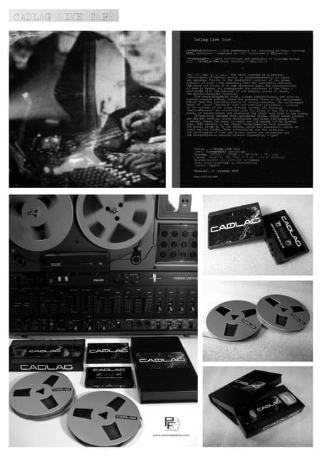Cadlag - Live Tape (cassette, reel, vhs)