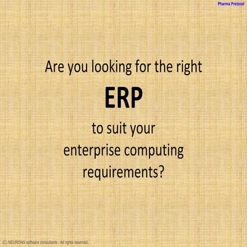 Pharma protocol   manufacturing