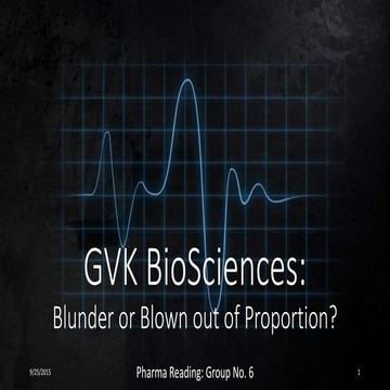 GVK BioSciences Case