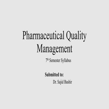 Quality Control Test