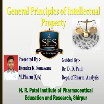 Phar validatio.general principles of ipr. by jitu