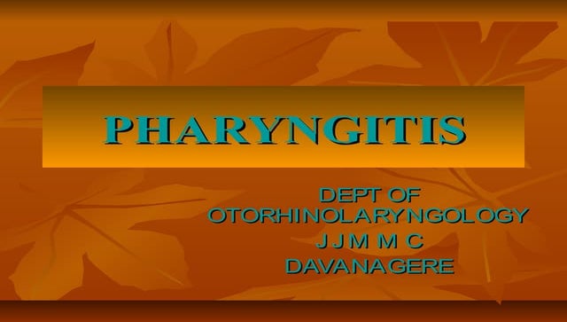 1)acute pharyngitis