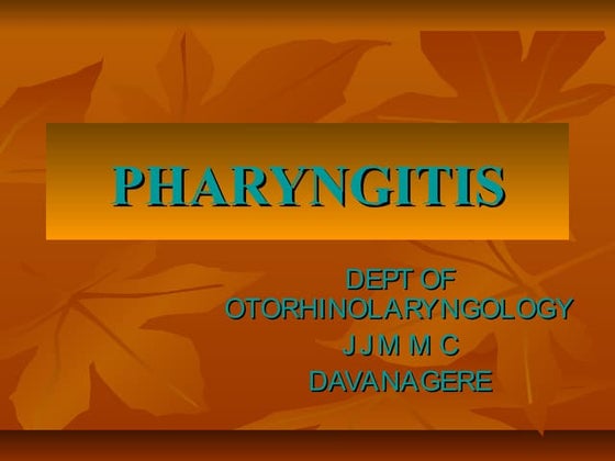 Pharyngitis | PPTX